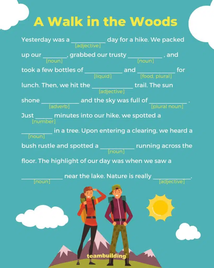 Campfire Mad libs 1