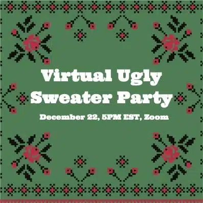 virtual ugly sweater party invitation sample